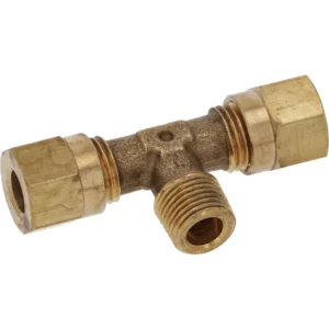 T-FITTING ø 1/8"M NPT- ø 6 mm  Brass