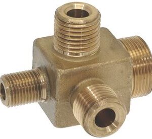 ELEKTRA 4 WAY CONNECTOR SIXTIES/CLASSIC MACHINED BRASS 01451014