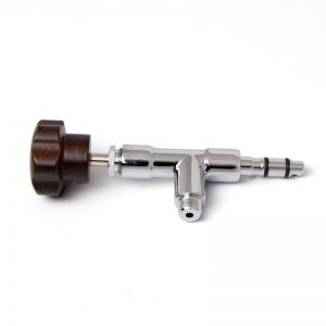 La Pavoni Chrome Steam Tap Complete  Wood Handle- 395126