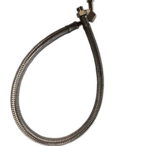 RANCILIO SILVIA PRO & PRO X TUBO FLEX INOX+SIL.DN6 MM.490 1/4F-1/8M CON CURVA