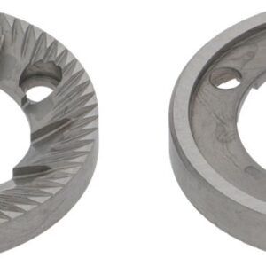 SAN MARCO GRINDING BURRS PAIR  RH external ø 64 mm - internal ø 37 mm thickness 8.5 mm - 3 fixing holes