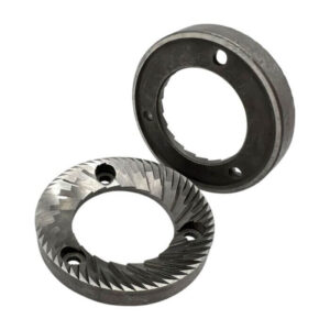 MACAP LA SPAZIALE GRINDING BURRS PAIR RH external ø 58 mm - internal ø 34 mm thickness 8.5 mm - 3 fixing holes