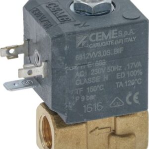 ELECTROVALVE 2-WAY SOLENOID VALVE CEME ø 1/4"F 230V