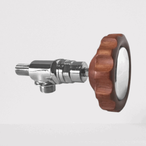 K24 TAP WITH WALNUT HANDLE AND CHROMED BRASS CAP UNIVERSAL