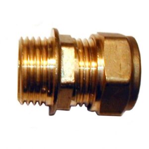 Straight coupling,15mm compx3/8in BSPP M
