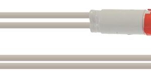 INDICATOR LIGHT RED 240V head ø 13 mm - hole ø 10 mm - 90°C wire connection length 200 mm