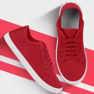 Ladies Casual Red Shoes